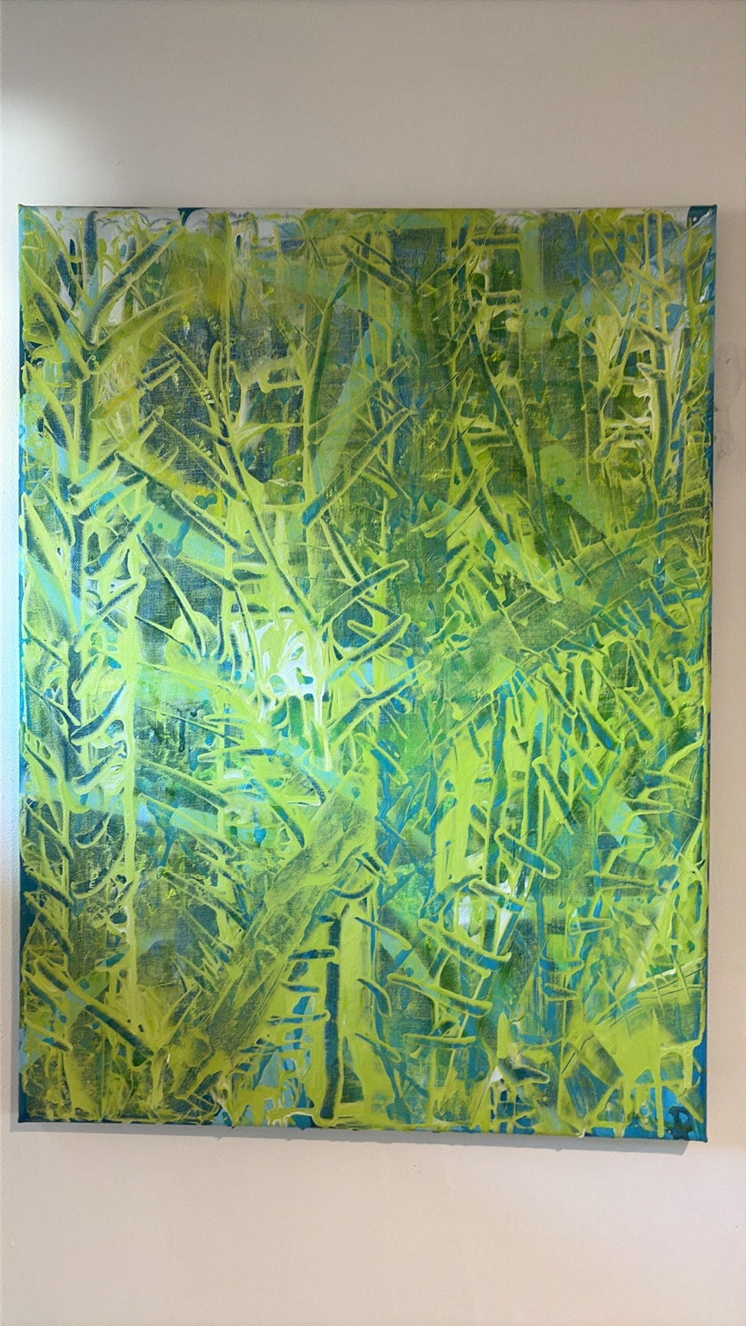Undercurrent — Acrylic and mixed media on canvas, 2023