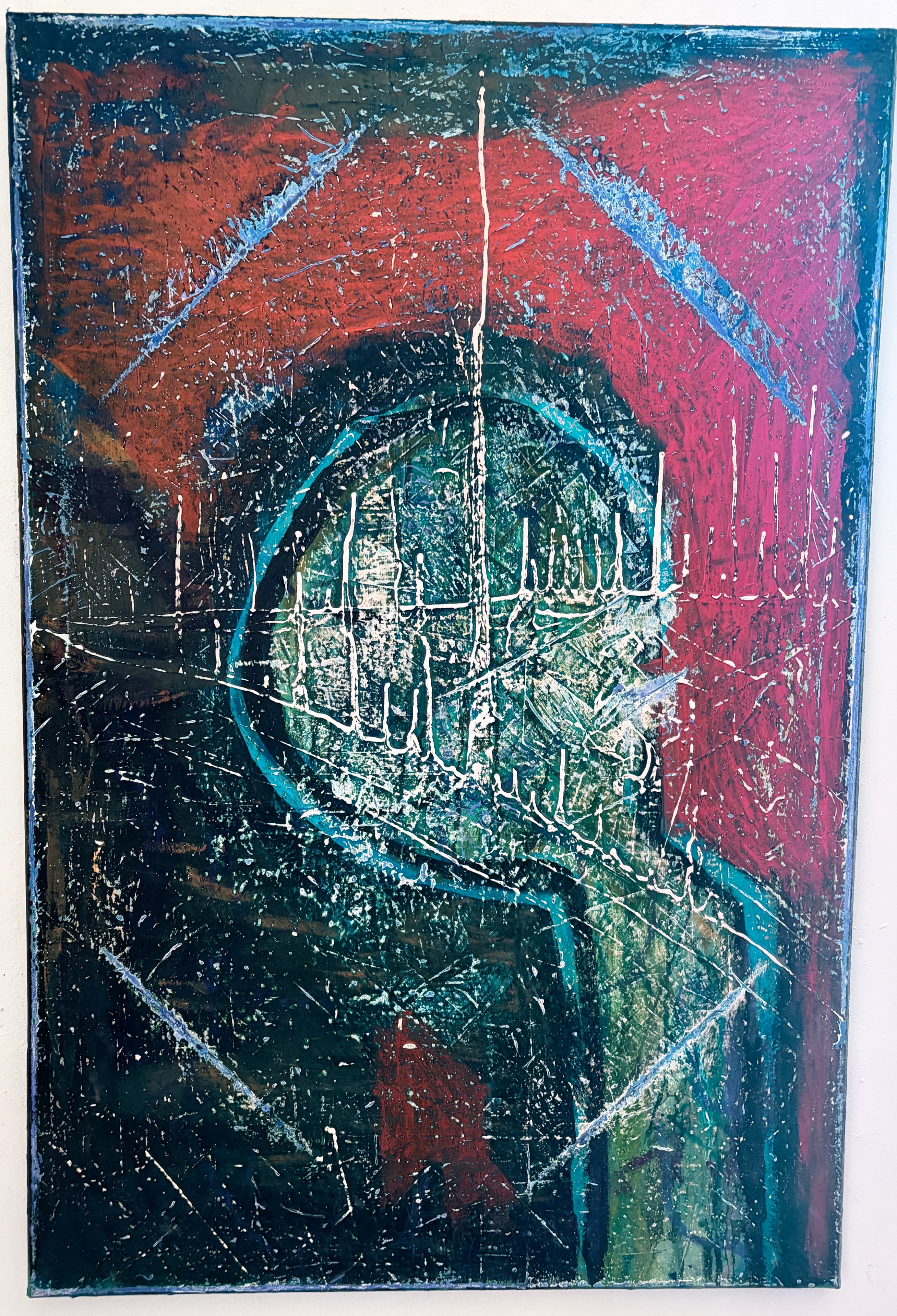 Dissolution No. 1 — Acrylic and graphite on canvas, 2022